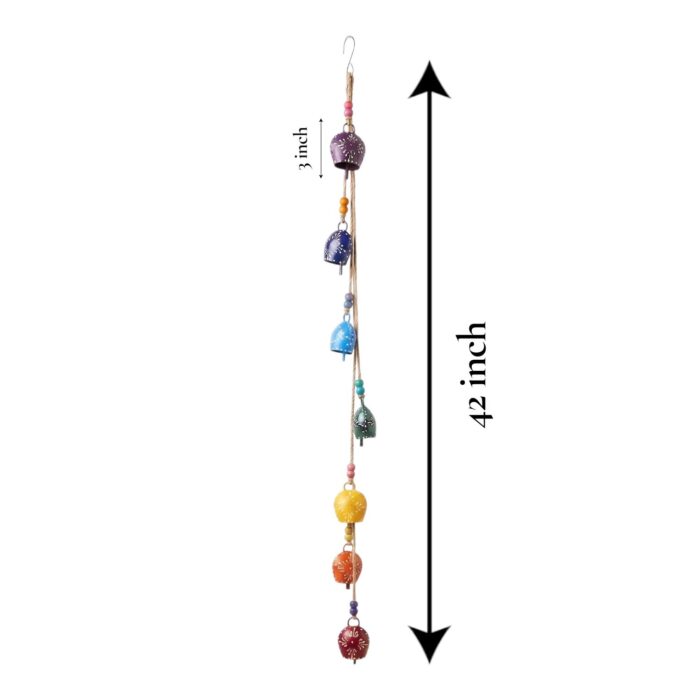 Chakra Wind Chimes for Meditation Room | Dimensions
