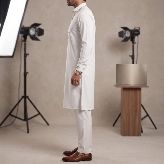Super trending Japanese Fabric Pathani Kurta Pajama for Men