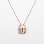 4 heart convertible clover necklace for women