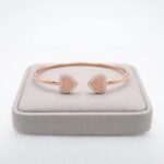 Elegant gift for her - Rose gold finish Sterling silver bracelet