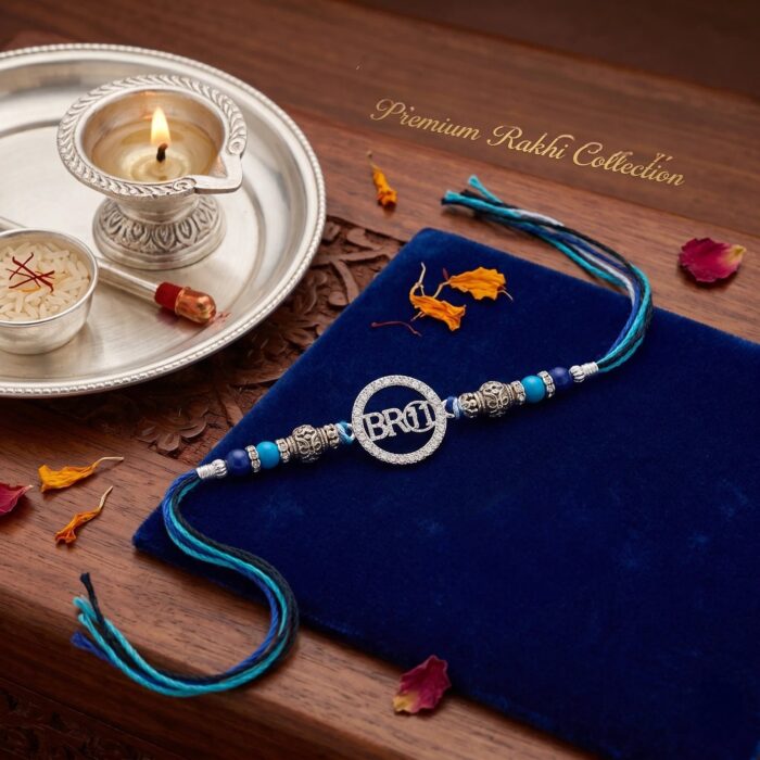 925 sterling silver Rakhi with Bro emblem