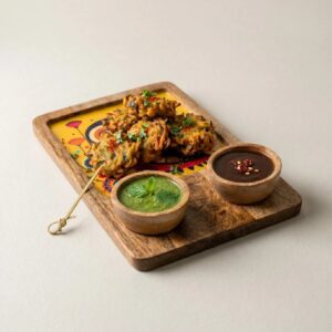 Perfect for serving Hot snacks like Pakora and Kababs