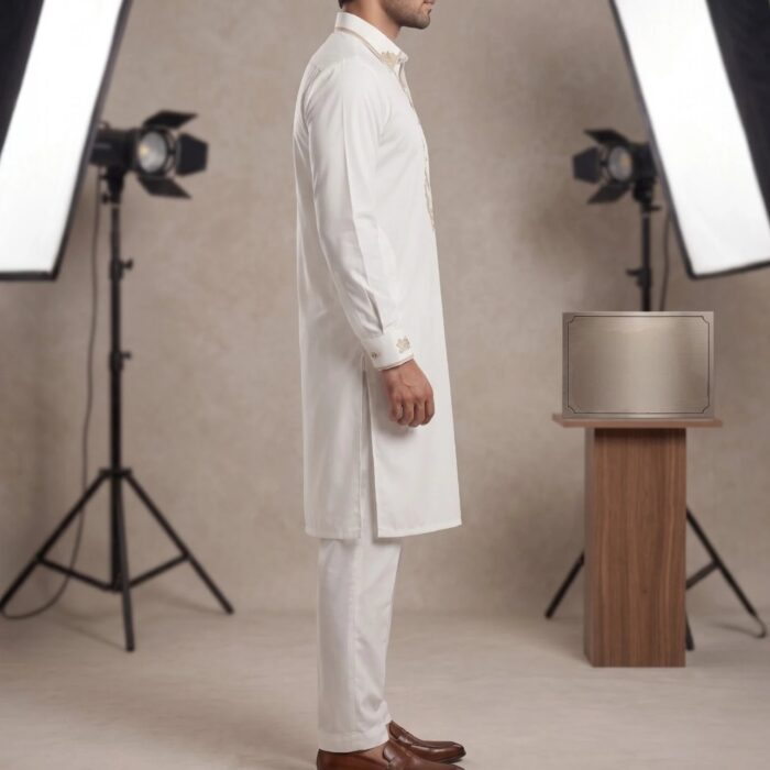 Elegant comfortable Japanese Fabric Pathani Kurta Pajama