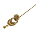 Traditional Rajasthani Borla - Kundan stones | Maang Tikka - Image 3