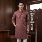 Comfortable Cotton blend kurta with sequin work