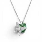 Sterling silver necklace for Her | Elegant yet stylish Rhodium finish silver necklace
