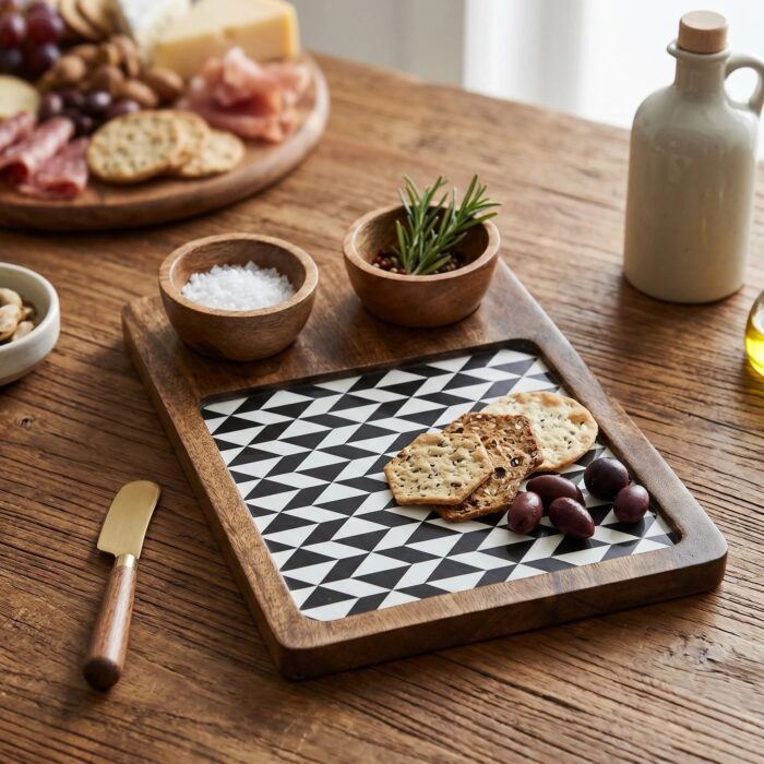 2 Bowl charcuterie board| Perfect statement for your Dinning room