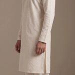 Party wear embroidery Chikan Kurta Pajama set - Regular fit