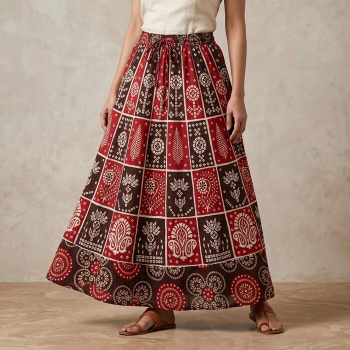 Stylish Boho Cotton Skirt | Women Cotton Printed Skirt