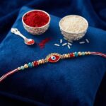 Premium Evil Eye Rakhi with CZ Stones | Send Rakhi hampers