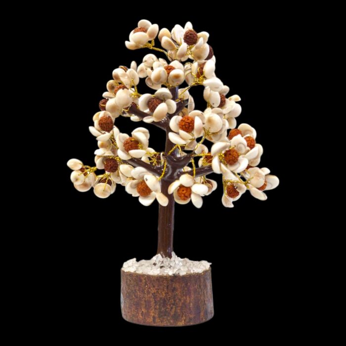 Tree of life - Rudraksha Gomti Chakra Beads Tree - Large - Image 3
