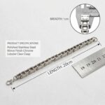 Elegant Link Chain Bracelet | Metal Rakhi for bhai | Chrome Plated Bracelet for Men - Image 4