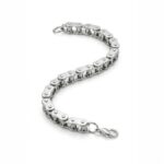 Elegant Link Chain Bracelet | Metal Rakhi for bhai | Chrome Plated Bracelet for Men - Image 3