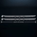 Pair of Pure Sterling Silver Anklets | 10.5 inch Silver Anklet for Adults - Image 5