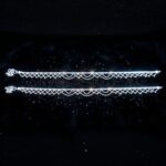 Pair of Pure Sterling Silver Anklets | 10.5 inch Silver Anklet for Adults - Image 3