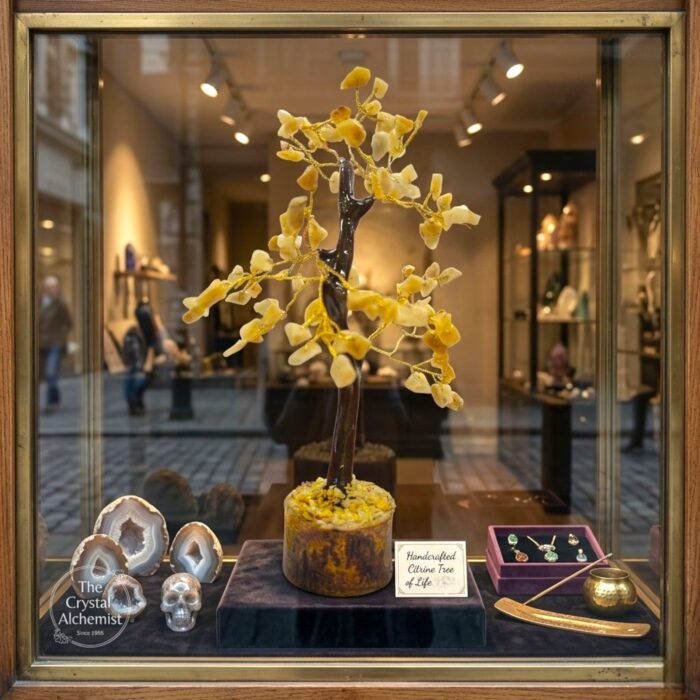 Crystal Healing Energy & Feng Shui Décor | Yellow Aventurine crystal gemstone tree - Small - Image 3