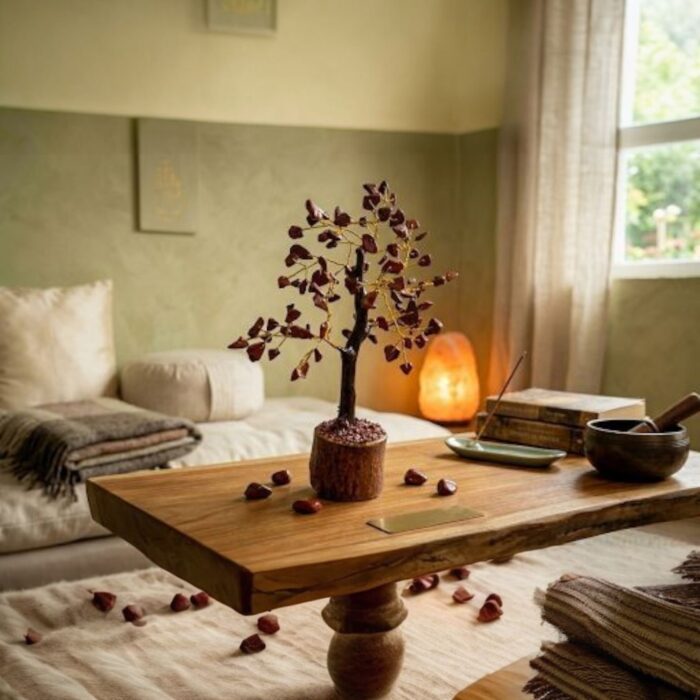 Crystal Healing Energy & Feng Shui Décor |  Red Jasper Crystal Gemstone Tree - Small - Image 3