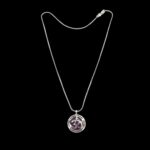 Amethyst natural stone necklace - Om - Image 6
