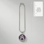 Amethyst natural stone necklace - Cat - Image 6