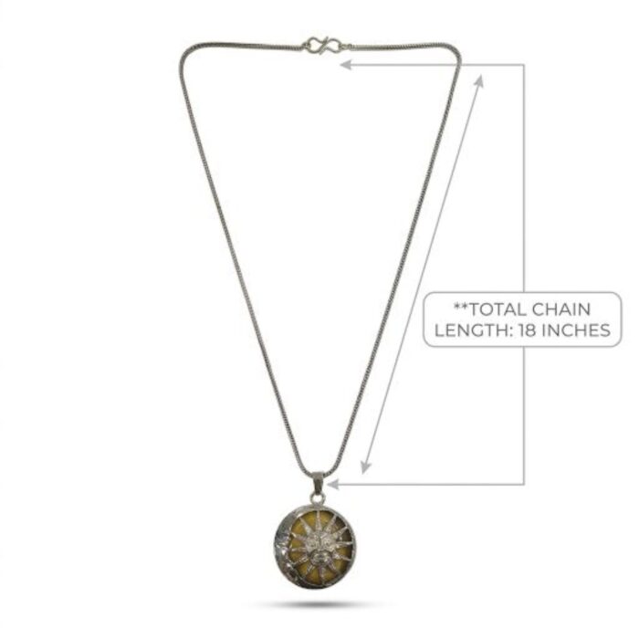 Tiger Eye natural Gemstone necklace - Sun - Image 5