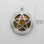 Tiger Eye Pentagram Necklace with 18 inch chain - Image 5