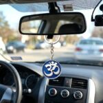 Handcrafted OM Keychain - Blue | OM Hanging for car - Image 3