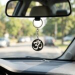 Handcrafted OM Keychain - Black | OM Hanging for car - Image 3