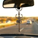 Handcrafted Trishul & Damru Keychain - Big | Trishul Hanging for car - Image 3
