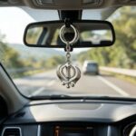 Handcrafted Khanda Sahib Keychain - Medium | Khanda Sahib Hanging for car - Image 3