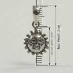 925 Sterling Silver Sun Pendant - Image 4
