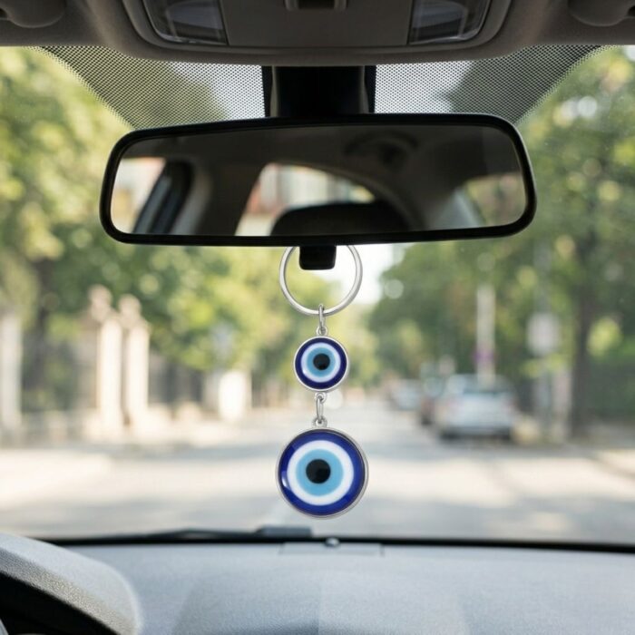 Handcrafted Evil Eye Keychain | Evil eye Hanging - Image 2