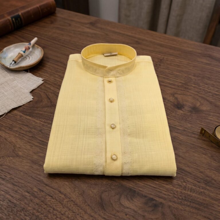 Premium Cotton Kurta Pajama Set with elegant embroidery