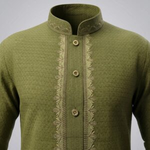Mehndi green Kurta Pajama set for Men | Cotton Kurta Pajama set
