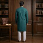 Back Profile of this Plus size Kurta Pajama Set for Men