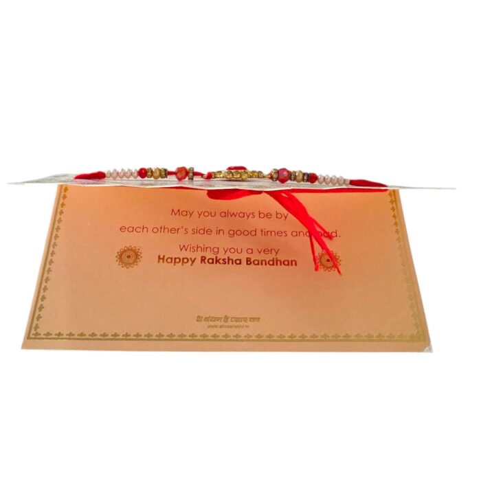 Rakhi Gift Hamper with Premium Rakhi and Greeting Card