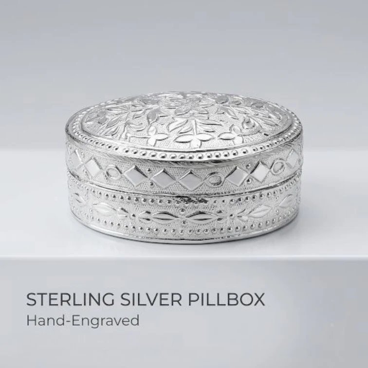 image (164).webp Silver Box | Chandi ki Dabbi - Oval - Medium - Image 1