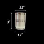Pure Silver Glass | 3 inch pure silver glass - Image 8