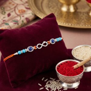 Pure Silver Rakhi - Infinity | 925 Sterling Silver Rakhi