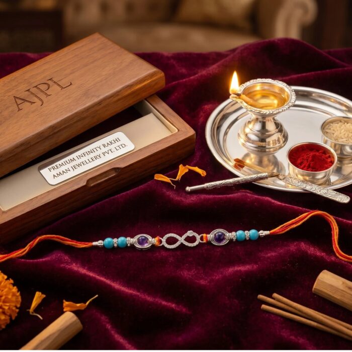 Solid Silver Rakhi Infinity | Perfect Rakhi for your brother in Canada