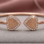 Close up for the Rose gold finish - 925 sterling silver bracelet