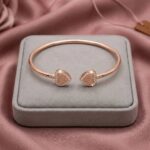 Choose Rose gold finish - 925 sterling silver bracelet for her