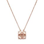 Rose Gold finish sterling silver necklace for her | 925 silver