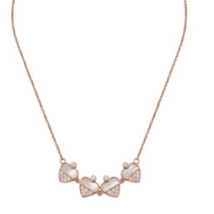 4 heart clover necklace for women