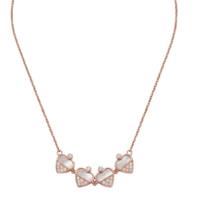 4 heart clover necklace for women