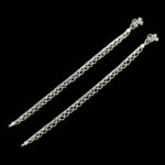 Pair of Sterling Silver Anklets – 10.5 inch | Silver Anklet for Adults - Image 4