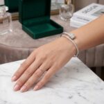 Free size 925 Pure silver bracelet with cz stones