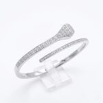 Sterling silver bracelet for her | 925 Pure silver bracelet with cz stones