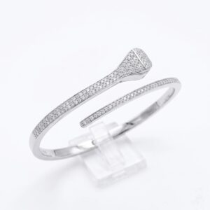 Sterling silver bracelet for her | 925 Pure silver bracelet with cz stones
