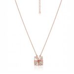 925 sterling silver heart pendant necklace rose gold