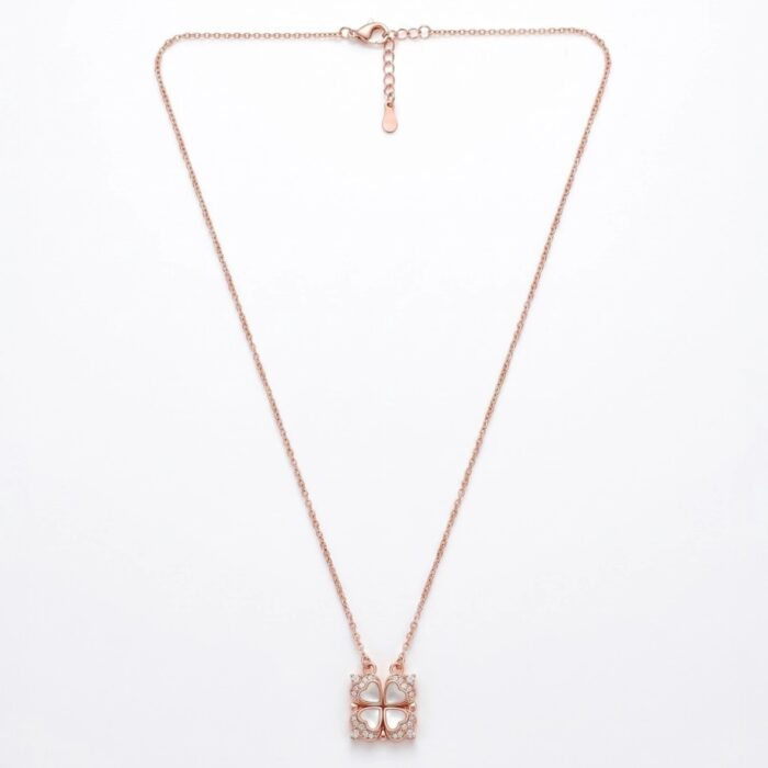 Sterling silver women necklace | 2 Shapes one Necklace Design
